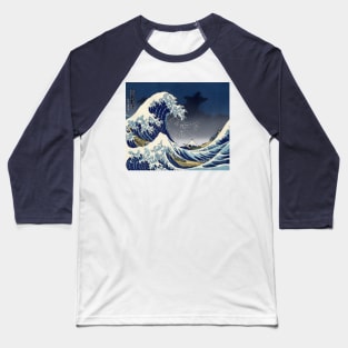 Great Wave: Kanagawa Night Baseball T-Shirt